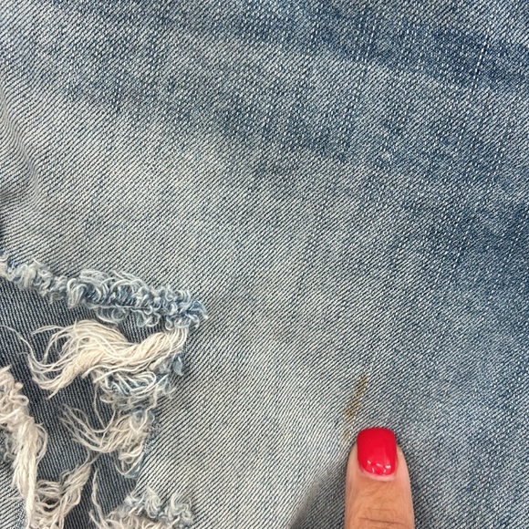 3for$20 Torrid Light Blue Distressed Cropped Jeans - Picture 4 of 6